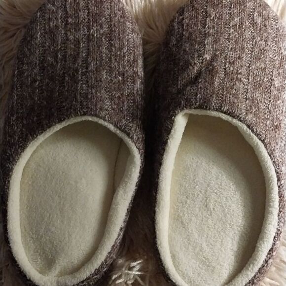 Nwot Men's Cotton Knitted Anti-Slip On House Slippers Size 11-12 - Picture 5 of 8